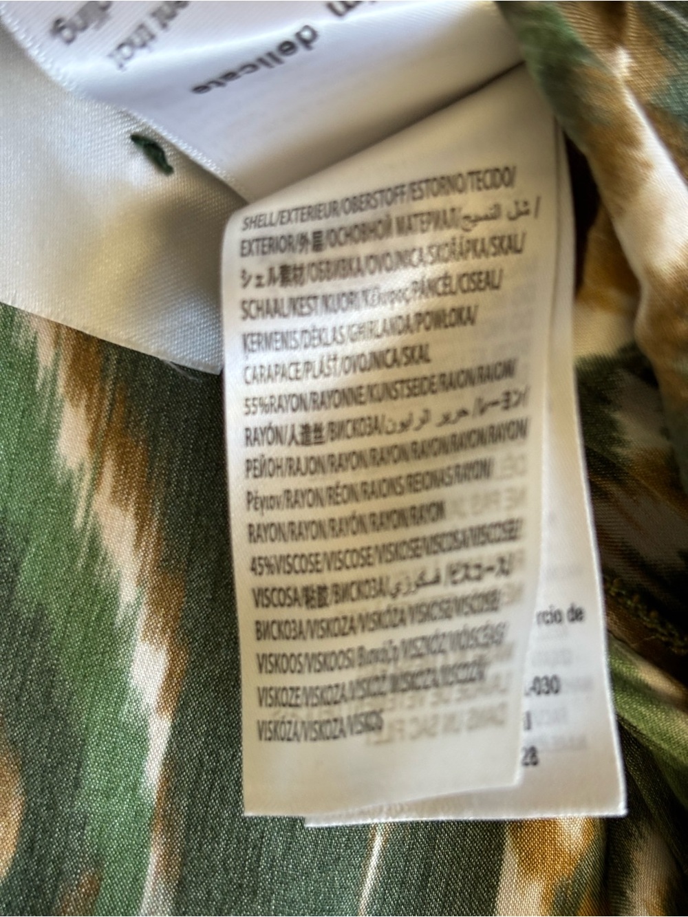 Farm Rio Pineapple Ikat Wrap Midi Dress Green Asymmetric Tropical Size XL - Picture 12 of 12